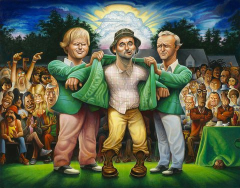 22x28 The Green Jacket - A Tribute to Carl Spackler and 1980